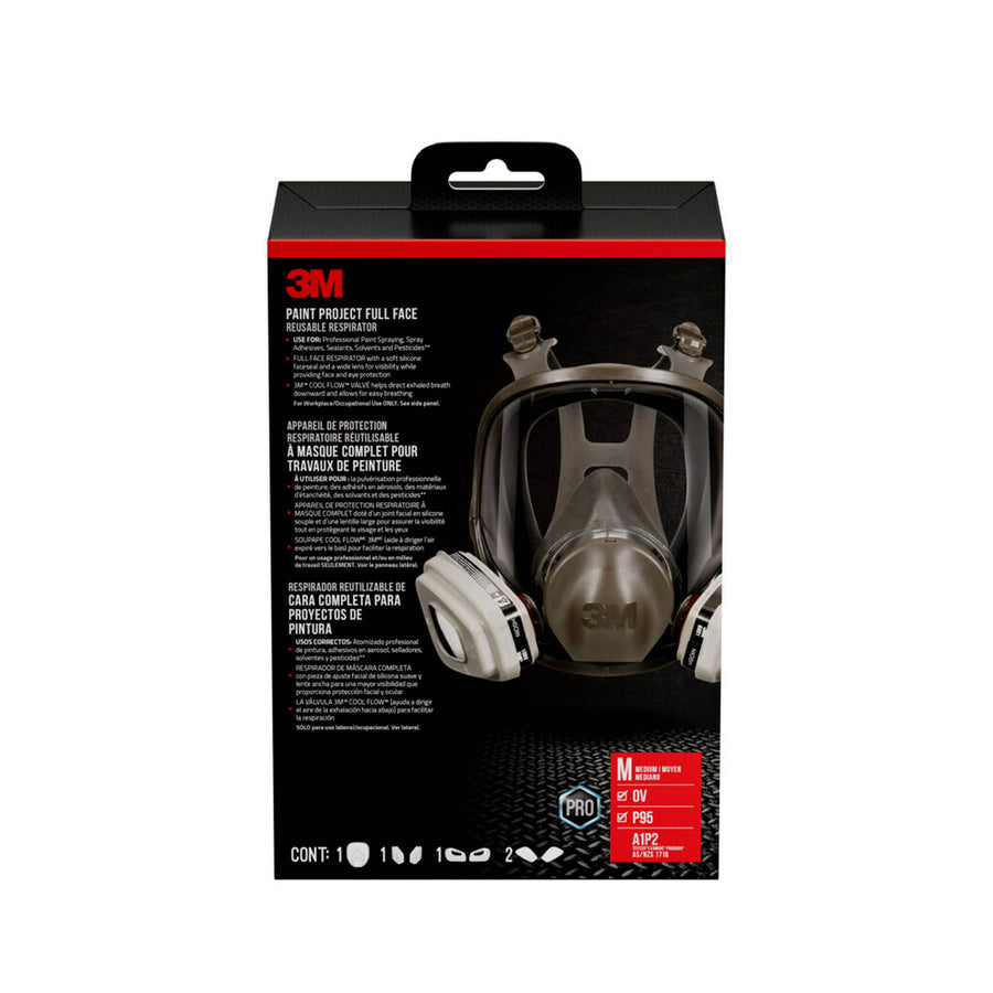 3M Full Face Paint Project Reusable Respirator - Medium