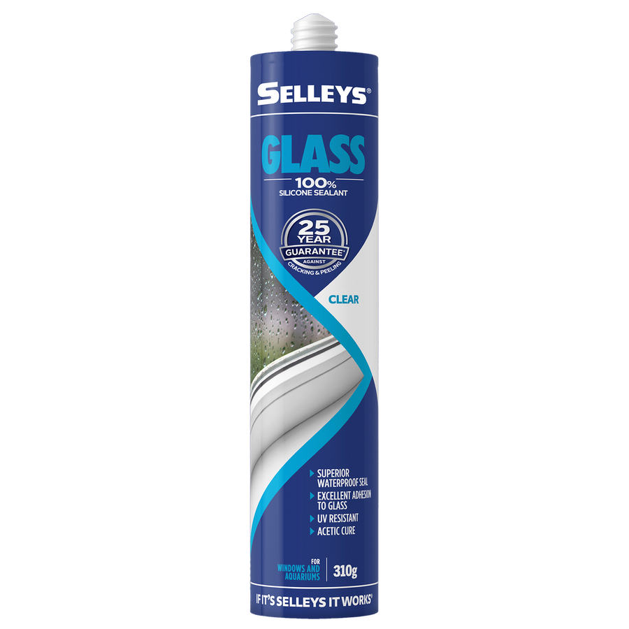 Selleys Glass Silicone - 310g - Silicone - UV Resistant - SuperSaverAU - view 1