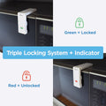 Perma Child Safety Ultimate Corner and Appliance Lock 4 Pack - 115mm x 92mm - Self-Adhesive - SuperSaverAU - view 4