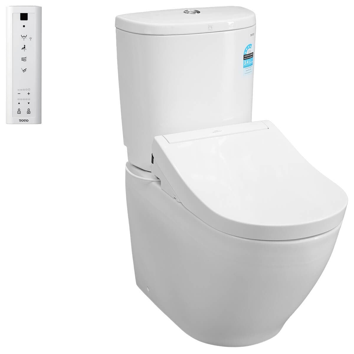 Toto Basic+ Back To Wall Smart Toilet Suite - S5 Washlet, Comprehensive Cleansing Modes - BASIC-BTW-S5