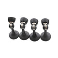 Ikonic Magnetic Door Stop Set - 4 Piece - Zinc Alloy - Matte Black Finish - SuperSaverAU - view 1