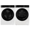 Haier 600 Series 12kg Front Load Washer & 10kg Heat Pump Dryer - White - Steam Care - HWF12PXW2HDHP10PXW1