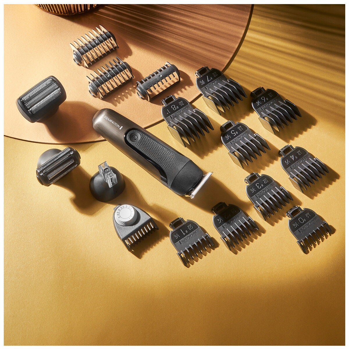 Remington ONE Total Body Multi-Groomer - Four Full-Size Attachments - 14 Combs - Waterproof - PG780AU