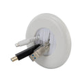 Deta Round Brush Wall Plate - 100mm x 100mm - White/Silver - Cable Management - SuperSaverAU - view 3
