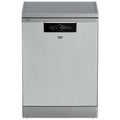 Beko 60cm Freestanding Dishwasher - 14 Place Settings, Stainless Steel, Auto Program, Steam Gloss - BDFB1430X