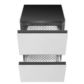 Artusi 127L single zone double drawer beverage chiller - stainless steel, holds 97 cans - AUBF620X