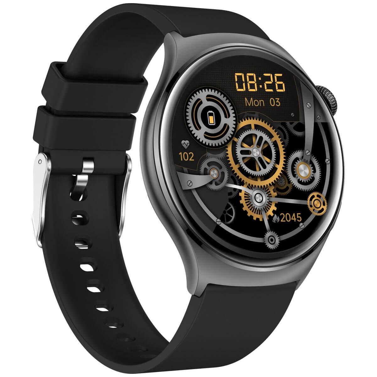 Fitsmart Fusion smartwatch - AMOLED display, built-in GPS, health monitoring, black - 10004975