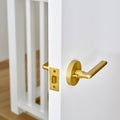 Gainsborough Avant Alba Satin Brass Privacy Lever Set