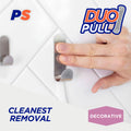Permastik Medium Stainless Steel Adhesive Hooks 3 Pack Removable