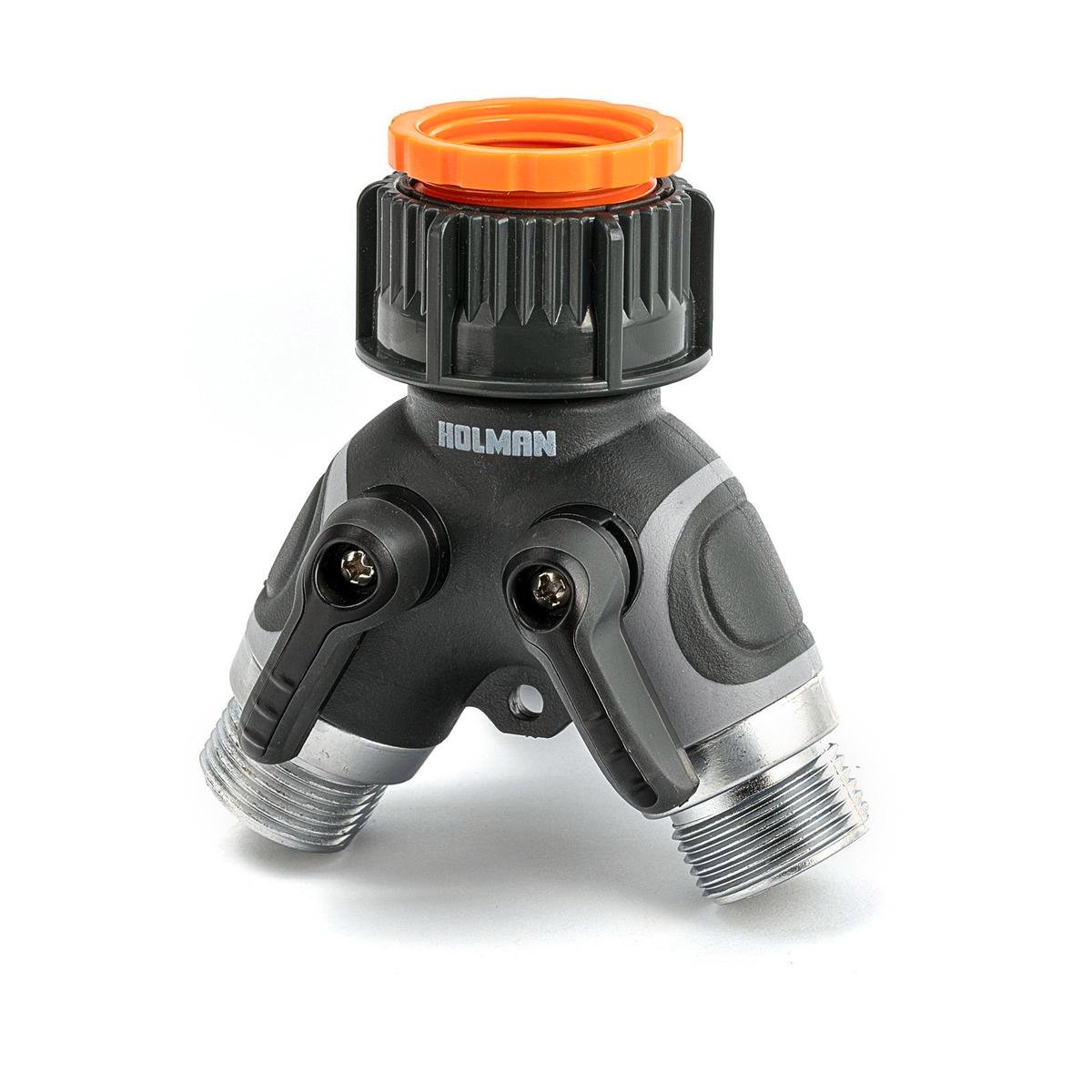 Holman Metal 2 Way Outlet - 3/4 inch BSP - Rubber - Garden Use - SuperSaverAU - view 1