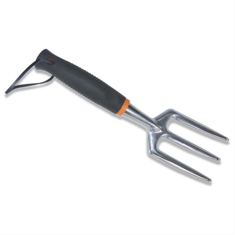 Fiskars Aluminium Fork - 90mm Tines - Ergonomic Design - SoftGrip Handle - SuperSaverAU - view 1