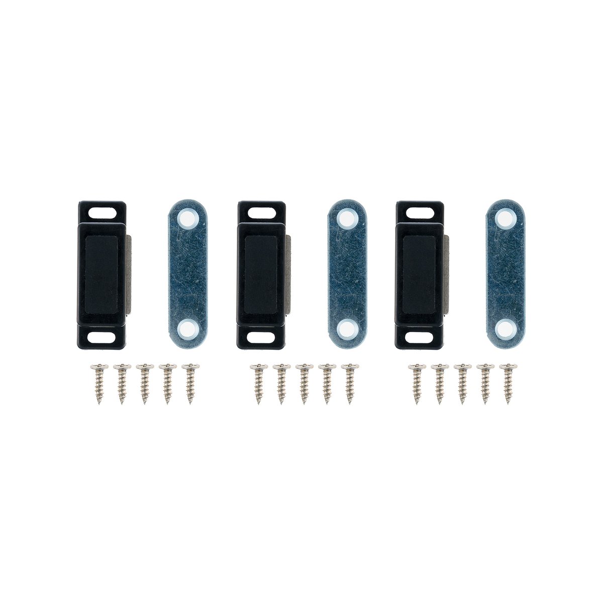 Taskmaster Magnetic Door Catch - 46mm - Black - Plastic - 3 Pack - SuperSaverAU - view 2