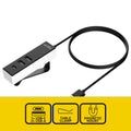 Antsig 3-Port USB-A Hub AP184 - Black/White, Connect Multiple Devices