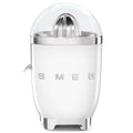 Smeg 50s Style citrus juicer - White, stainless steel reamer and strainer, Tritan Renew bowl - CJF11WHAU