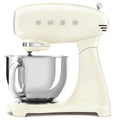 Smeg 50's Style Stand Mixer 4.8L - Cream, 1000W Motor, 10 Speeds, Planetary Mixing - SMF05CRAU
