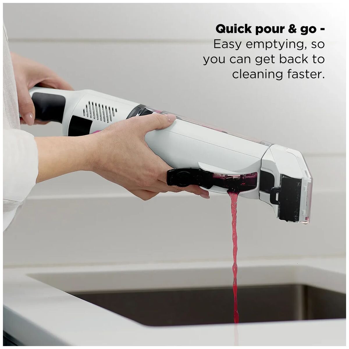 Shark StainForce cordless spot cleaner - lightweight and portable, self-cleaning, white - HX100