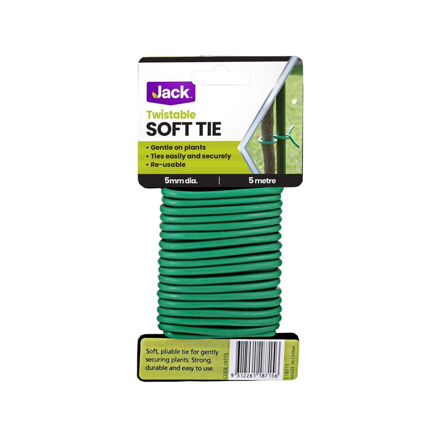 Jack Plant Tie - 5mm x 5m - Steel & Rubber - Soft Coating - SuperSaverAU - view 1
