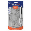 Permastik Small Clear Kitchen Hooks - 30 Pack, Holds 500g