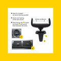 Antsig Vent Mount - Smartphone Holder - 150mm x 10mm x 30mm - Black - Easy Installation - SuperSaverAU - view 3