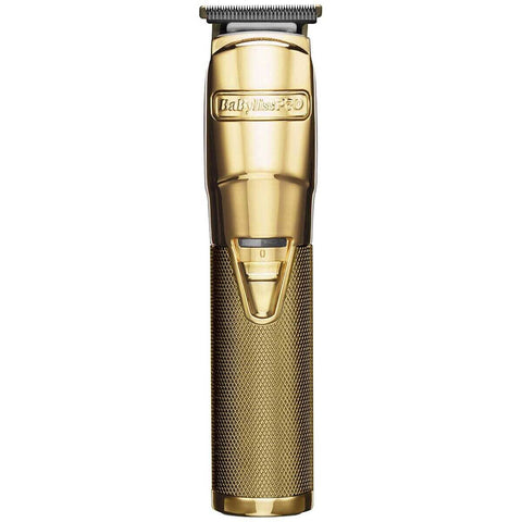 BaBylissPRO Gold FX Cord/Cordless Trimmer - Gold - 6000rpm Motor, Zero Gap Blade, 4 Combs - 900759