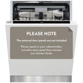Omega 60cm Fully Integrated Dishwasher - 15 Place Settings, Auto Open Drying, Seven Programs - ODWIF6015