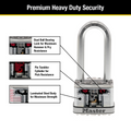 Master Lock Magnum Padlock 50mm with 64mm Extra Long Shackle - 2 Pack - SuperSaverAU - view 4