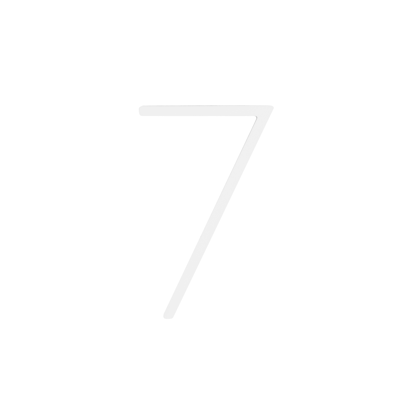 Sandleford Slimline White House Number 7 120mm