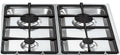 Smeg 90cm 5 Burner Gas Cooktop - Satin Stainless Steel - Dual-Control Wok Burner - PSA906-4