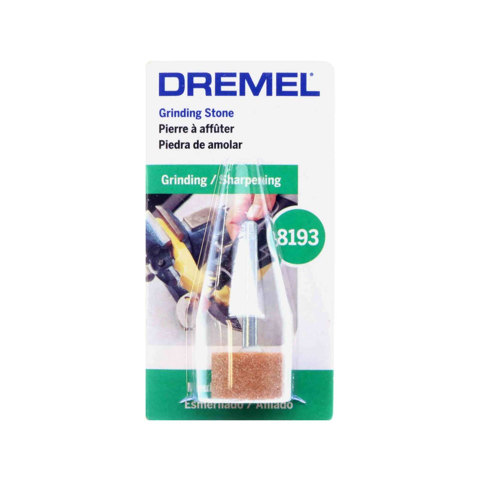 Dremel 15.9mm Aluminium Oxide Grinding Stone (8193) - Orange Rotary Tool Accessory