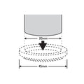 Surface Gard Round Castor Cup 30mm Brown 4 Pack - Protects Floors - SuperSaverAU - view 4