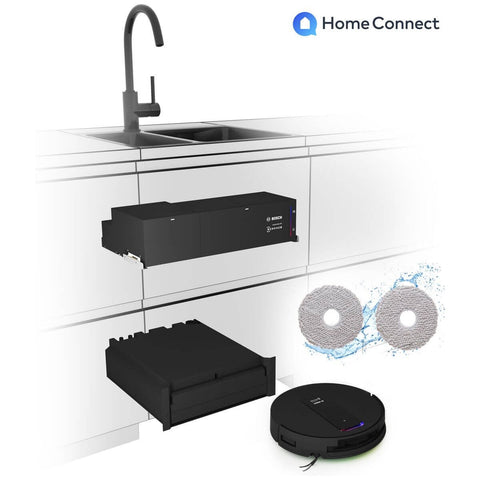 Bosch Built-In Robot Vacuum and Mop - 20,000Pa Suction, Self-Emptying Station, Home Connect - BCRI3BX1AU