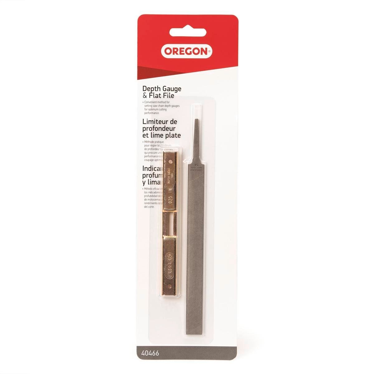 Oregon Chainsaw Accessory - 0.025" - Silver - Depth Gauge Tool - SuperSaverAU - view 1