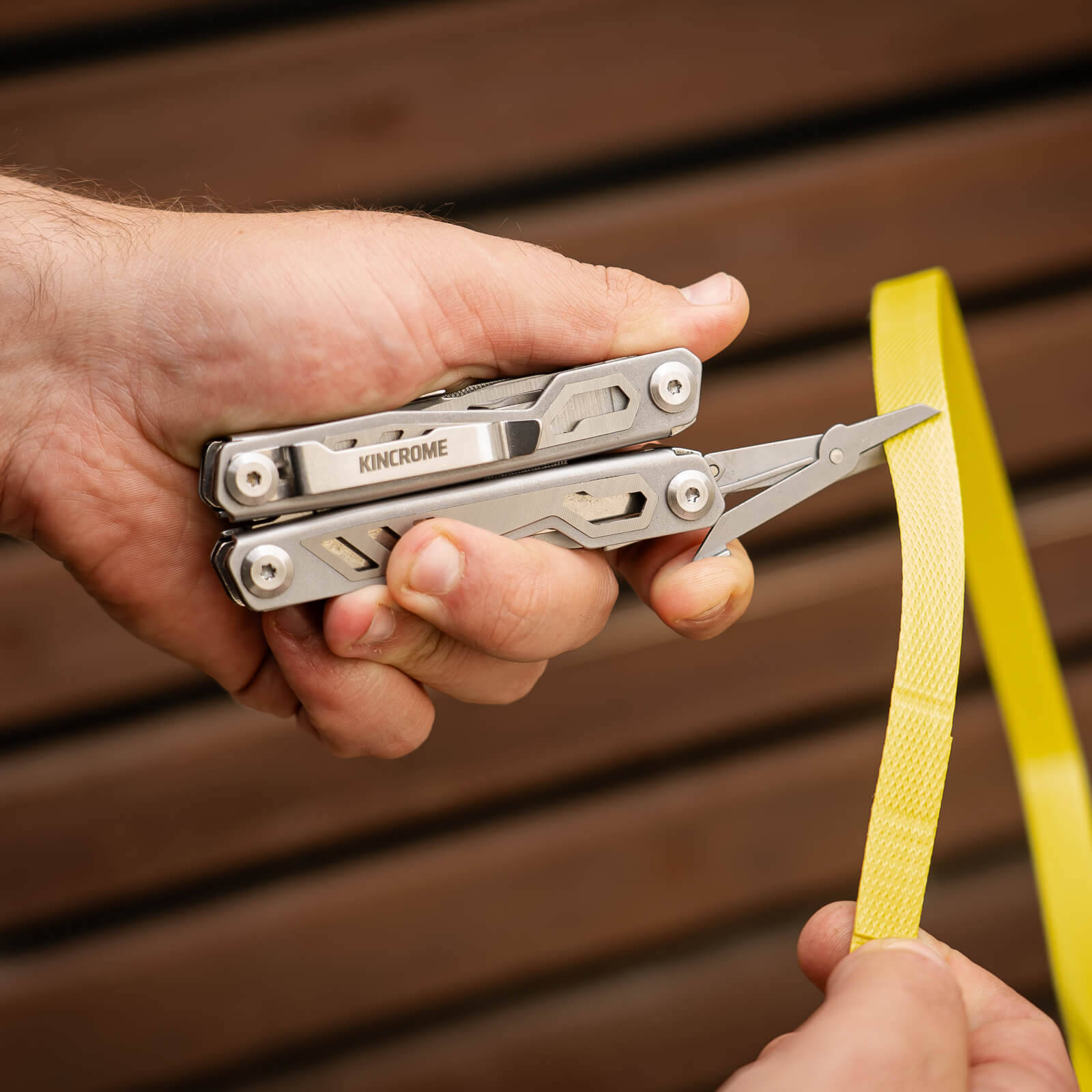 Kincrome 15 Function Stainless Steel Multi-Tool with Locking Tools