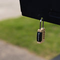 Wordcode 24mm Brass 4 Dial Resettable Padlock - Durable - Secure Locking Solution - SuperSaverAU - view 4