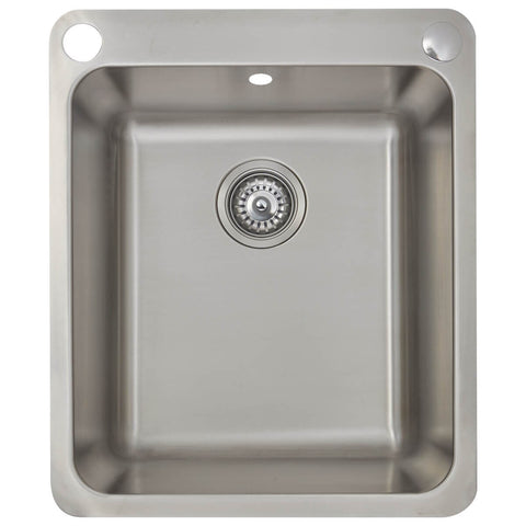 Abey 45L Stainless Steel Topmount Laundry Tub with Dual Bypass and Overflow - LK45C