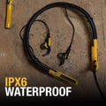 Dewalt Wireless Jobsite Pro Bluetooth Neckband Earphones - 30+ Hours Talk Time - IPX6 Water Resistant - 9mm Drivers - 150g - SuperSaverAU - view 4