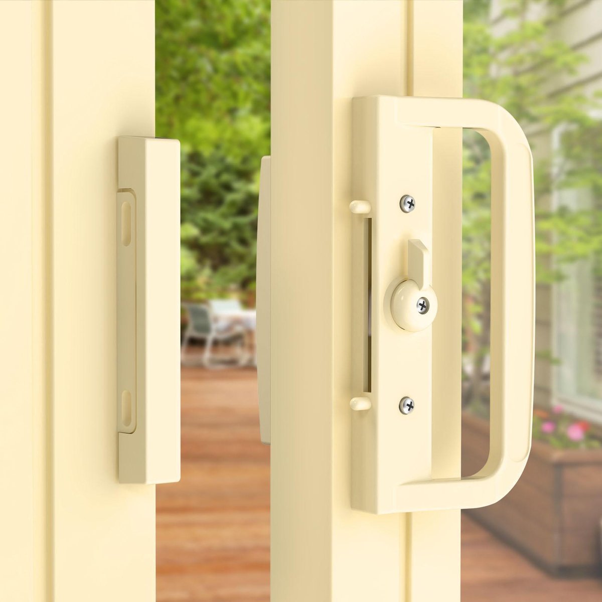 Rolltrak Primrose Sliding Patio Door Lock Set - Alloy - Keyed - Durable - SuperSaverAU - view 2