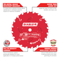 Diablo 150mm 20T General Purpose Hardened Steel Circular Saw Blade Cordless