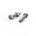 Zenith Zinc Plated Hex Head Bolts and Nuts - M10 x 50mm - 4.6 Grade Steel - Coarse Thread - Indoor Use - SuperSaverAU - view 1