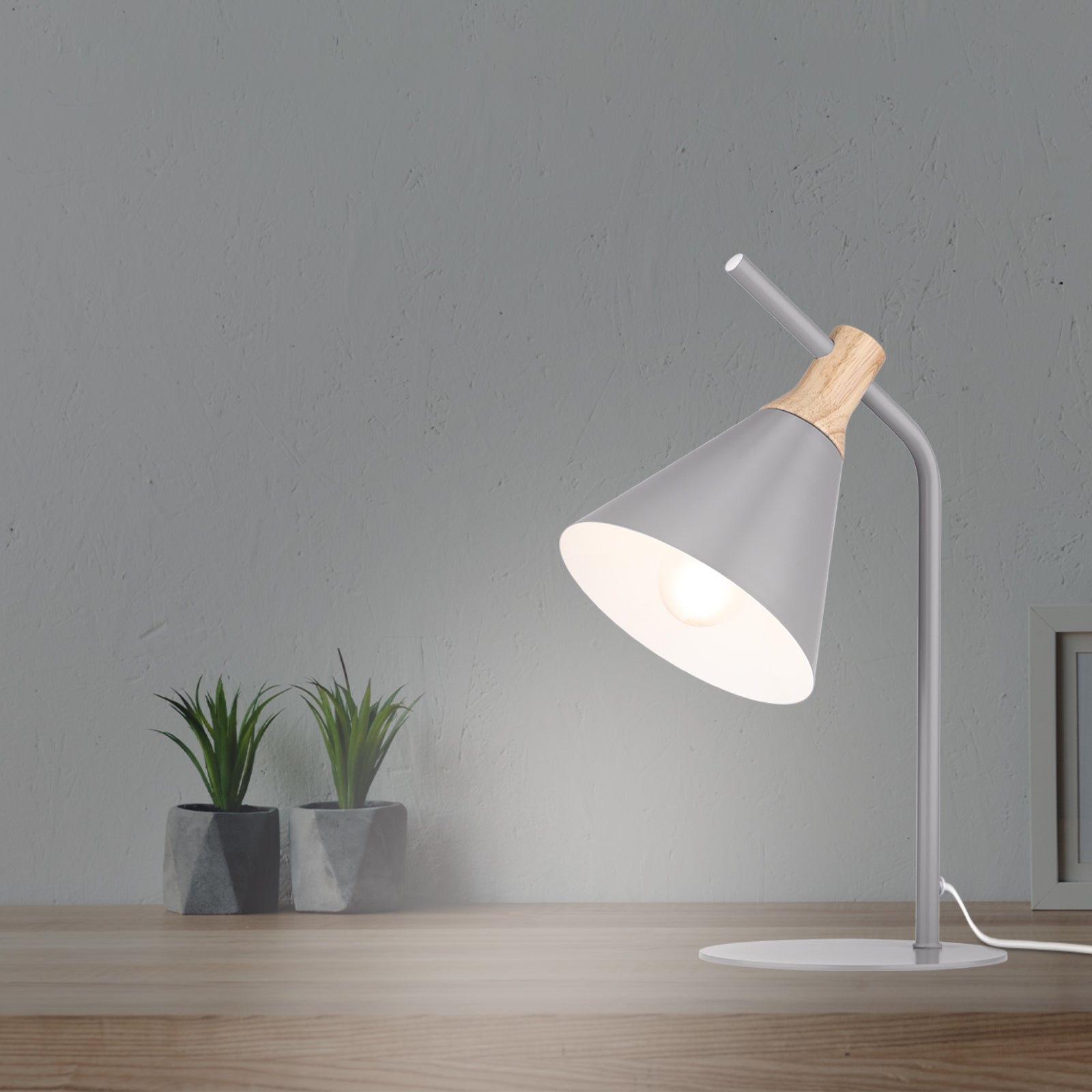 Verve Design Alston Task Lamp Silver Birch 60W E14 ATL004SB