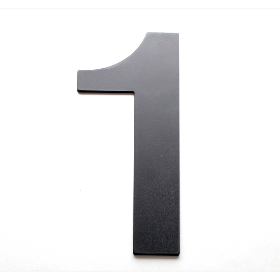 Sandleford 200mm Black Lorenzo House Number 1 - Steel - Powder Coated - SuperSaverAU - view 1
