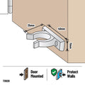 Adoored Door Clip - 40mm - Plastic - Easy Installation - SuperSaverAU - view 2