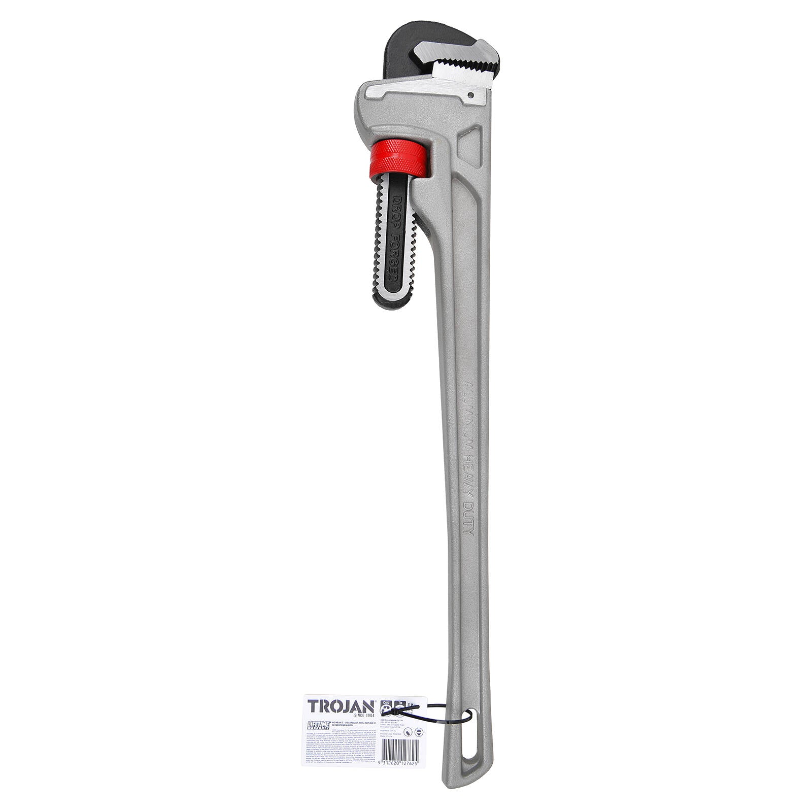 Trojan 600mm Aluminium Pipe Wrench with Drop Forged Jaws