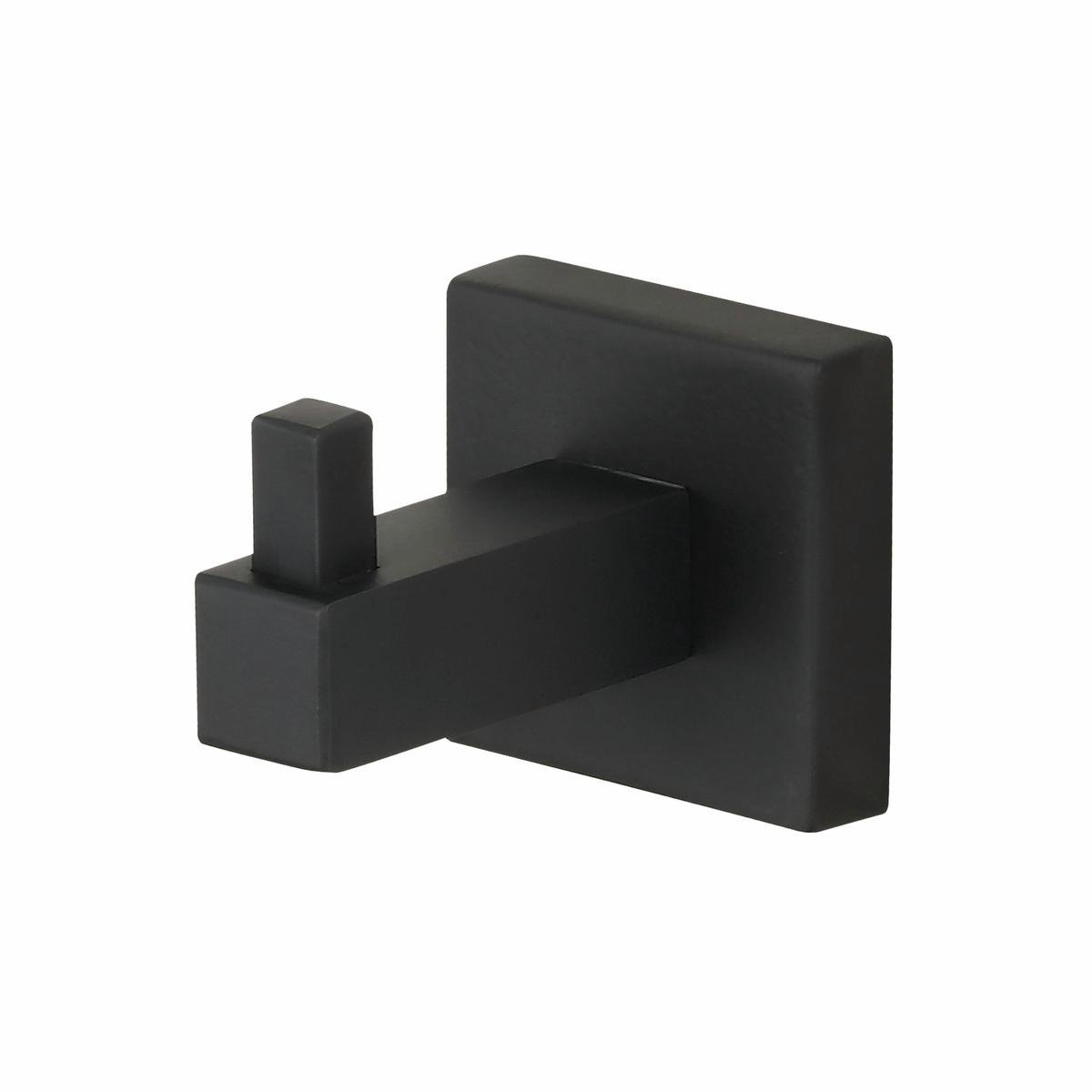 Mondella Matte Black Rococo Robe Hook - 44mm x 44mm x 60mm - Zinc - SuperSaverAU - view 1