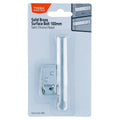 Taskmaster 100mm Satin Chrome Surface Bolt - Solid Brass - 1 Pack - SuperSaverAU - view 1