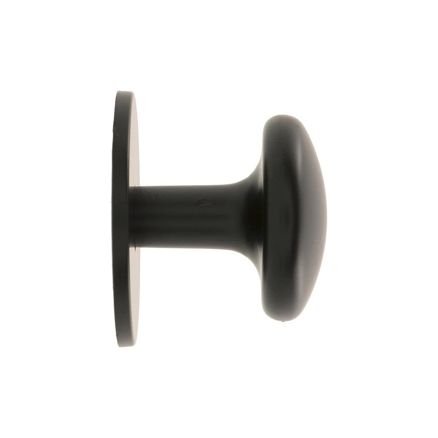 Prestige 26mm Black Flat Knob Zinc Alloy 6 Pack Contemporary Design - SuperSaverAU - view 1