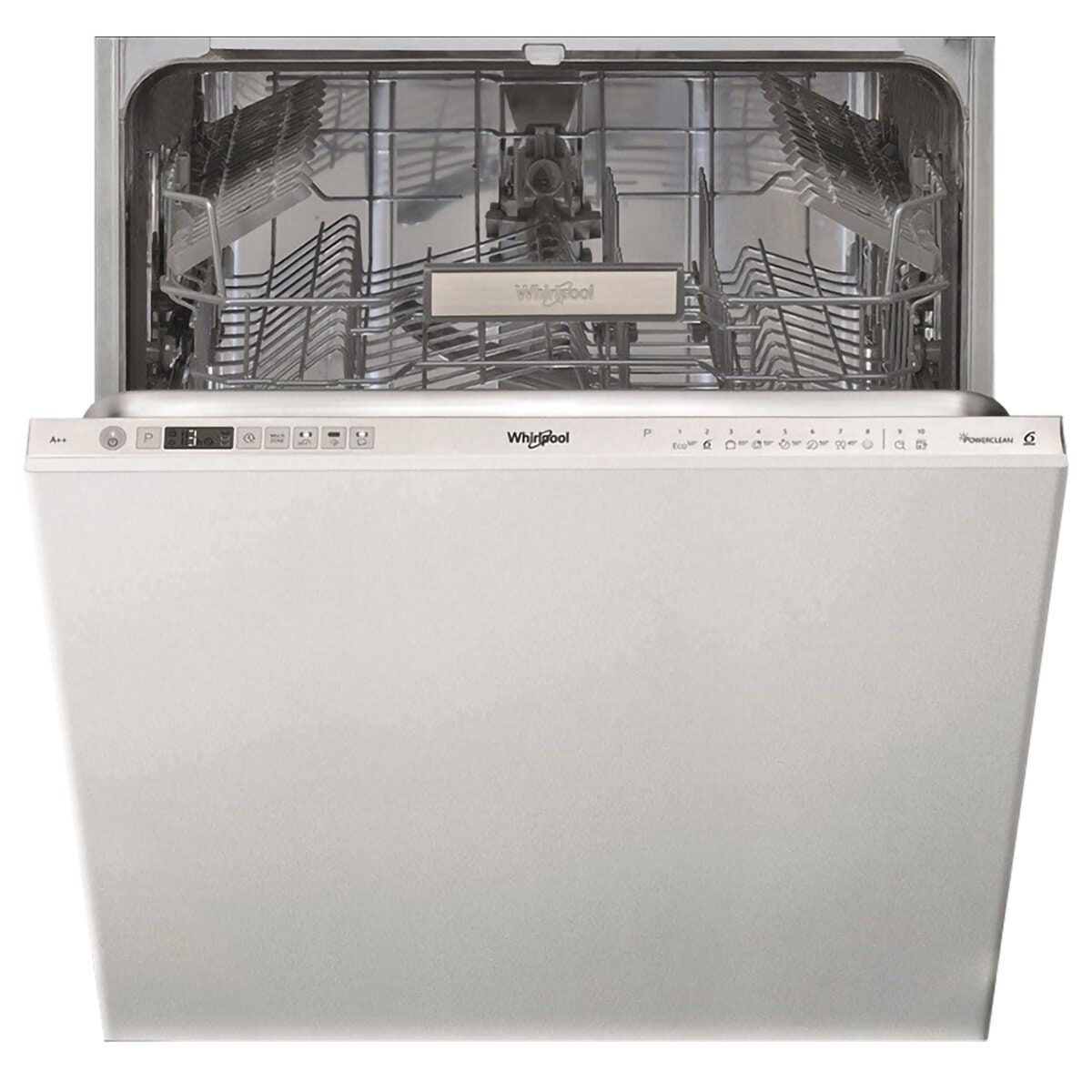Whirlpool PowerClean Fully Integrated Dishwasher - 15 Place Settings, 6th Sense, Turbo Wash - WIO3033PELAUS