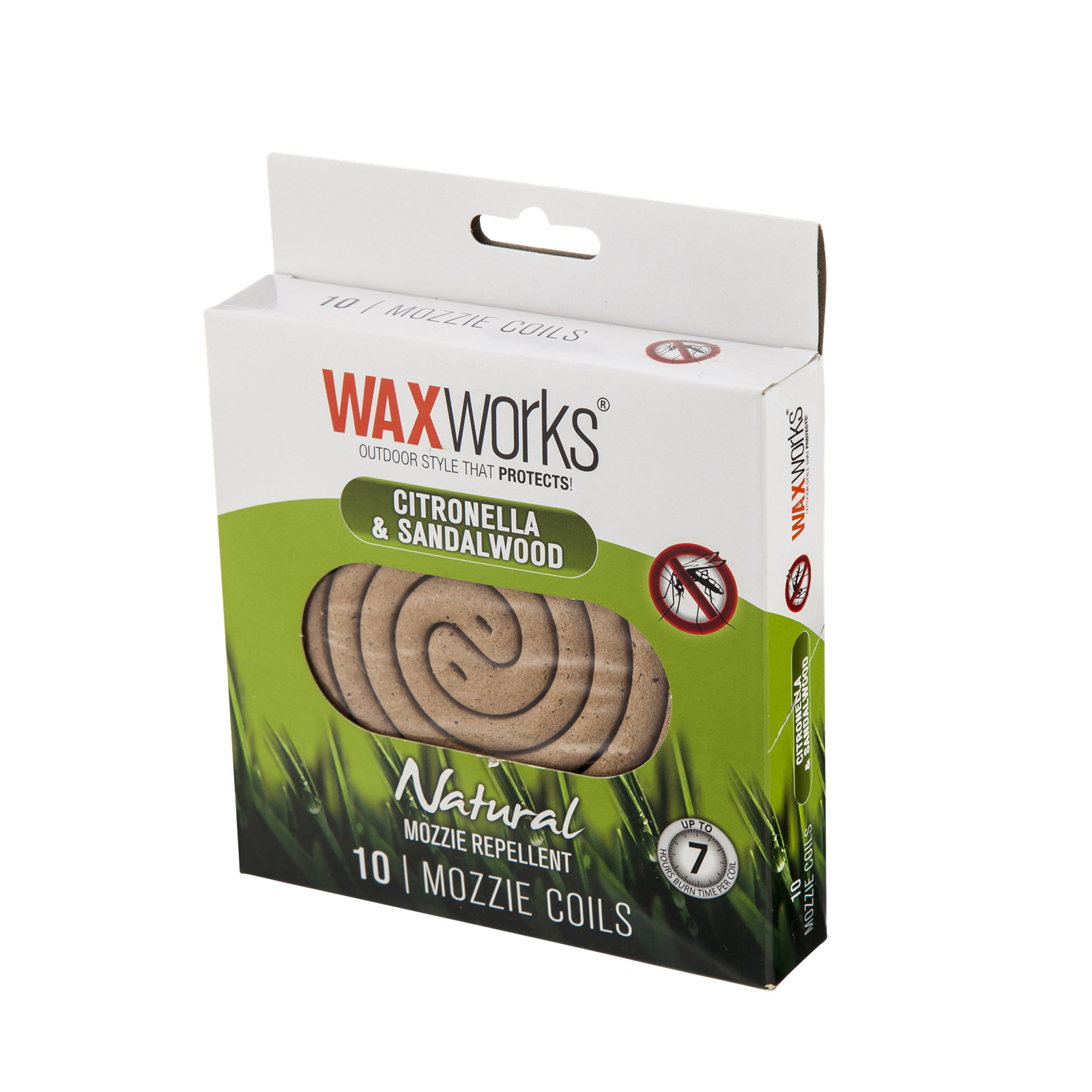 Waxworks Citronella and Sandalwood Mosquito Repellent Coil - 30 Pack