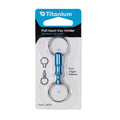 Titanium Aluminium Trigger Release Key Holder with Steel Key Rings