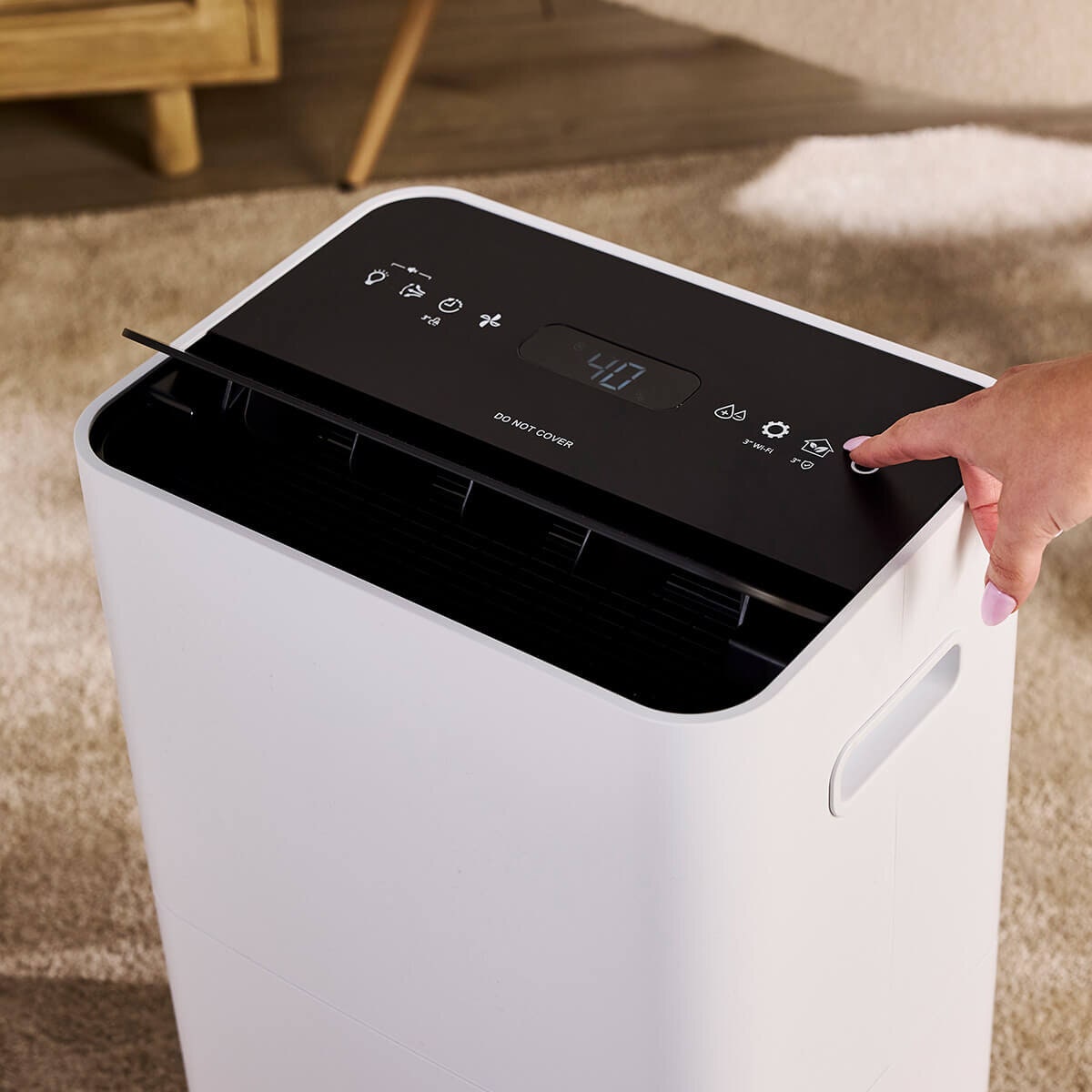 Ausclimate Medium 20L Smart Dehumidifier - White, Rotary Compressor, Weekly Scheduler - ACD220